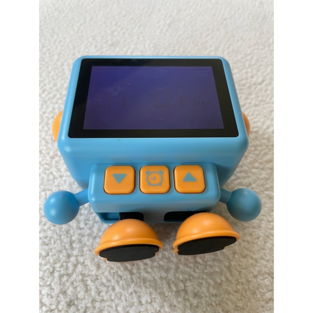 PocketTunes Kids Dancing TalkingRobot Alarm Clock Blue Orange Digital DZAL320